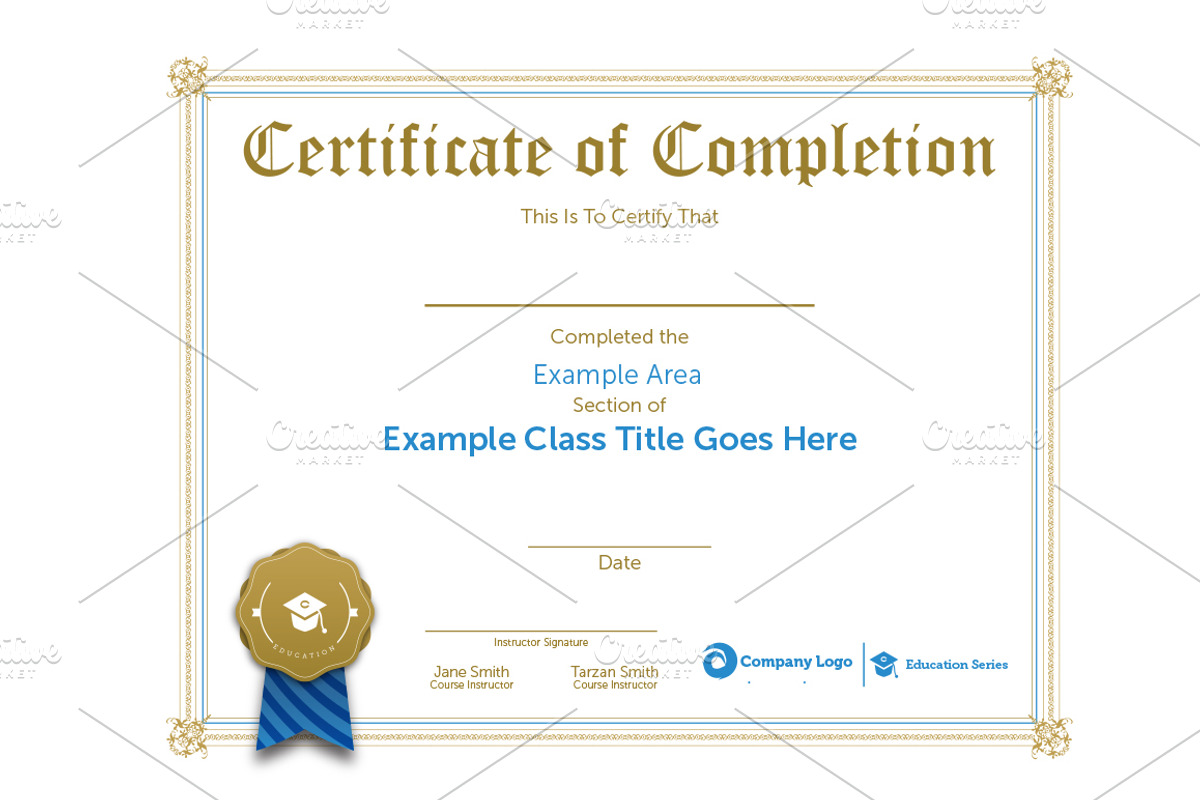Class Certification Certificate, a Stationery Template by Ryder Doty (Photo 1 of 3)