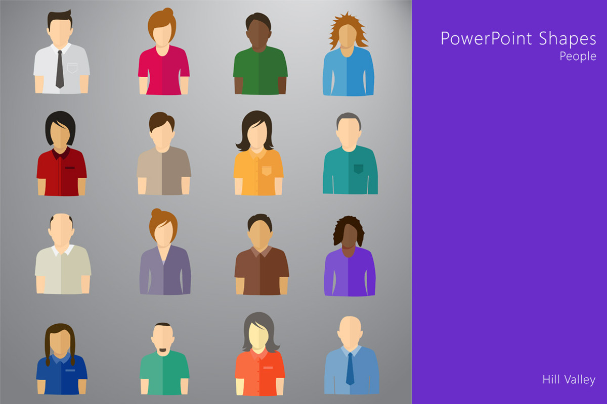 PowerPoint shapes People, a Presentation Template by DutchDigitalDesign