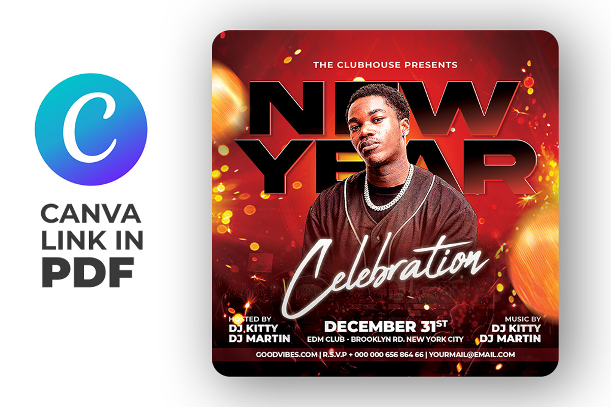 2026 New Year Party Flyer, a Flyer Template by Artonix (Photo 3 of 3)