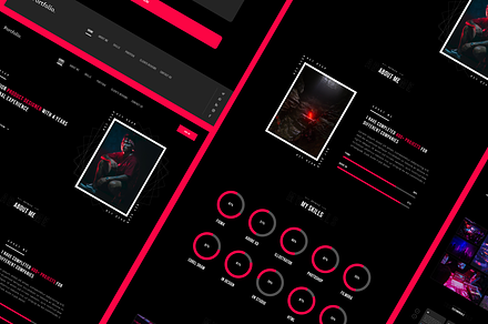 Portfolio Website Design, a Landing Page Template by Eyebex Ui Kits
