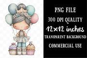 Whimsical Birthday Fairy Clipart, an Illustration by Designking (Thumbnail 4 of 5)
