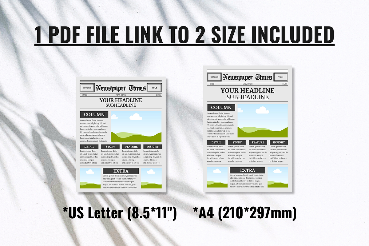 Front Page Newspaper Template, a Magazine Template by ZoloDesignHub (Photo 2 of 8)