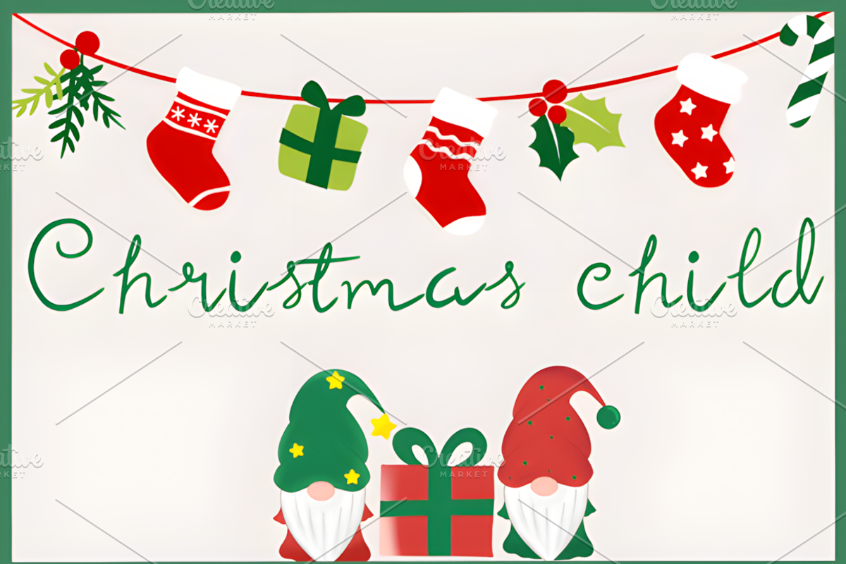 Christmas Child Font, a Script Font by Coco Bloom (Photo 1 of 5)