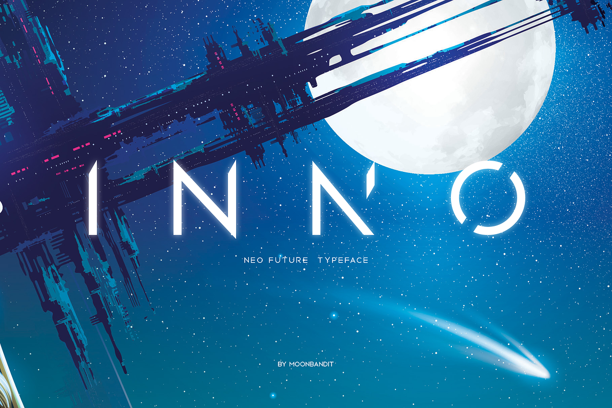 Inno, a neo futuristic scifi font
