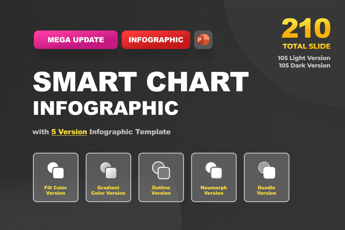 Smart Chart Infographic Powerpoint, a Presentation Template by Brandearth RRGraph (Photo 1 of 15)