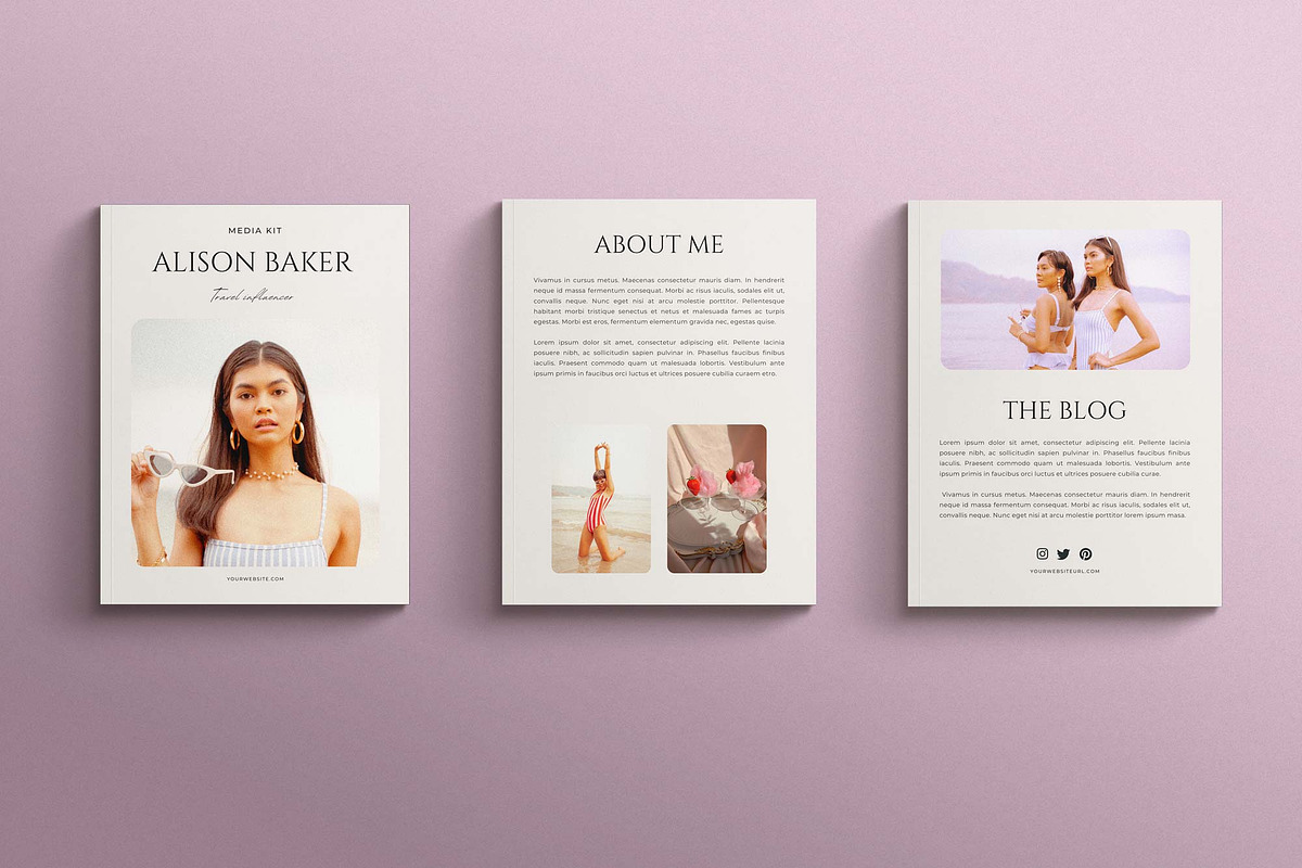 Media Kit Canva Template | Nostalgia, a Print Template by Sierra Creative Studio (Photo 3 of 11)
