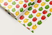 Seamless Bell Pepper Pattern, a Pattern Graphic by EmmaGDesigner (Thumbnail 2 of 5)