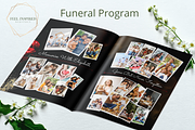 Funeral Program w/ Red Flowers, a Brochure Template by Feel Inspired Digitals (Thumbnail 4 of 5)