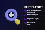 General UI 3D Icon Pack, an Object Graphic by Artnivora.Std (Thumbnail 3 of 4)