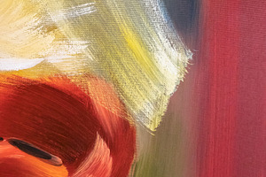 Abstract oil paint texture on canvas, a Wallpaper Photo by KYNA STUDIO