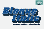 Bloque Italic, a Slab Serif Font by Corradine Fonts (Thumbnail 1 of 6)