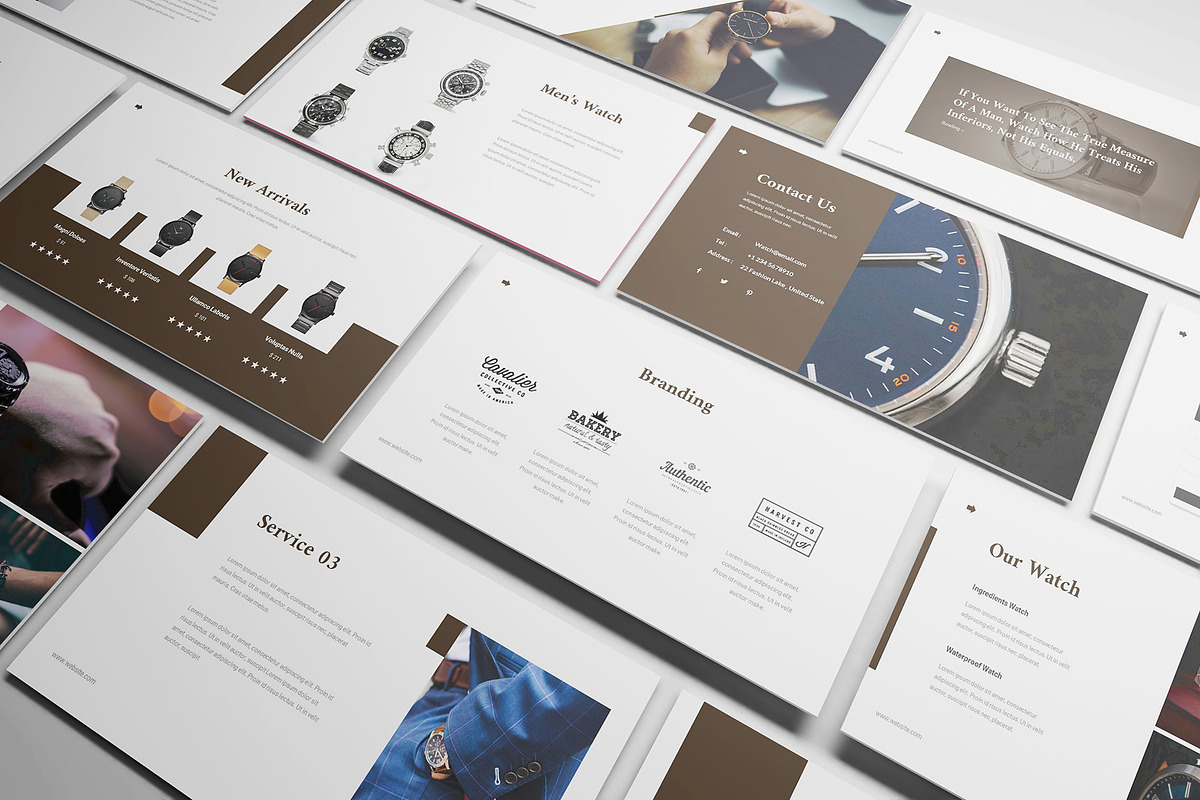 Watch Shop Google Slides Template, a Presentation Template by Formatika ...