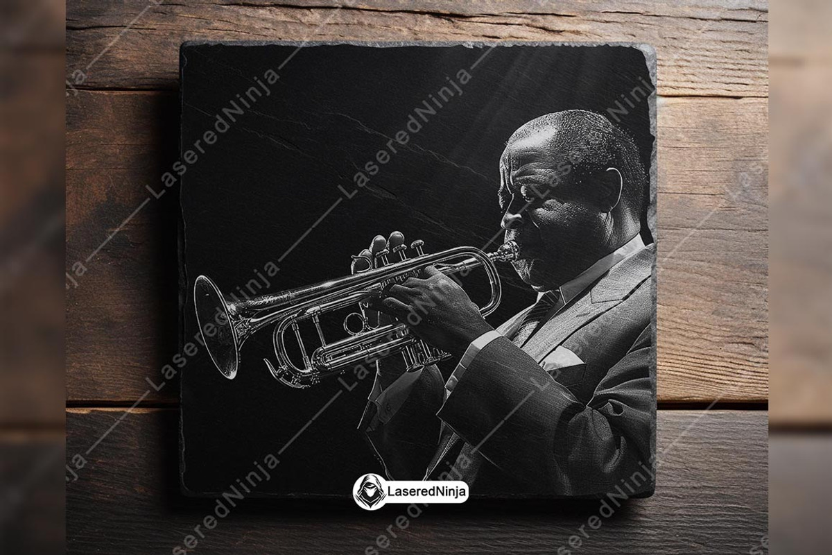 Louis Armstrong Playing Trumpet Jazz, a Background Graphic by LaseredNinja (Photo 3 of 7)