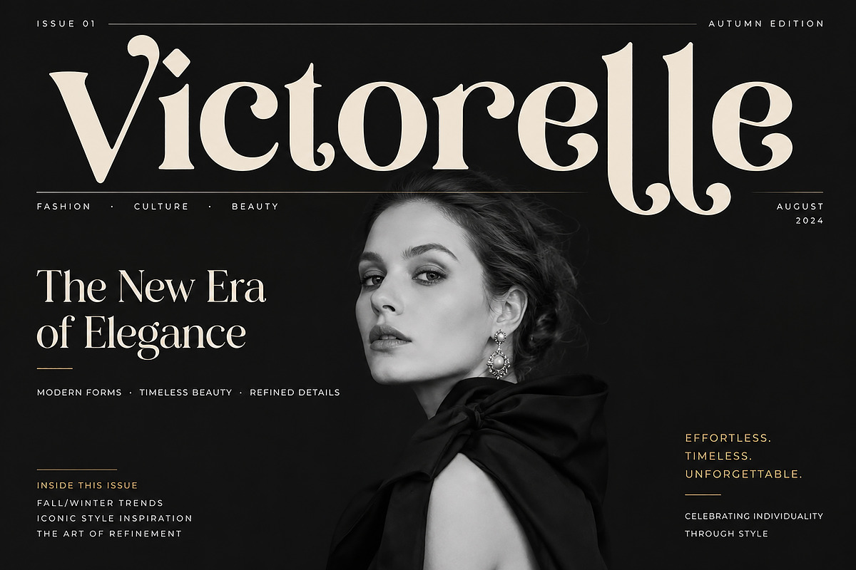Victorelle | Elegant Serif Font, a Serif Font by Wow Magic (Photo 2 of 5)