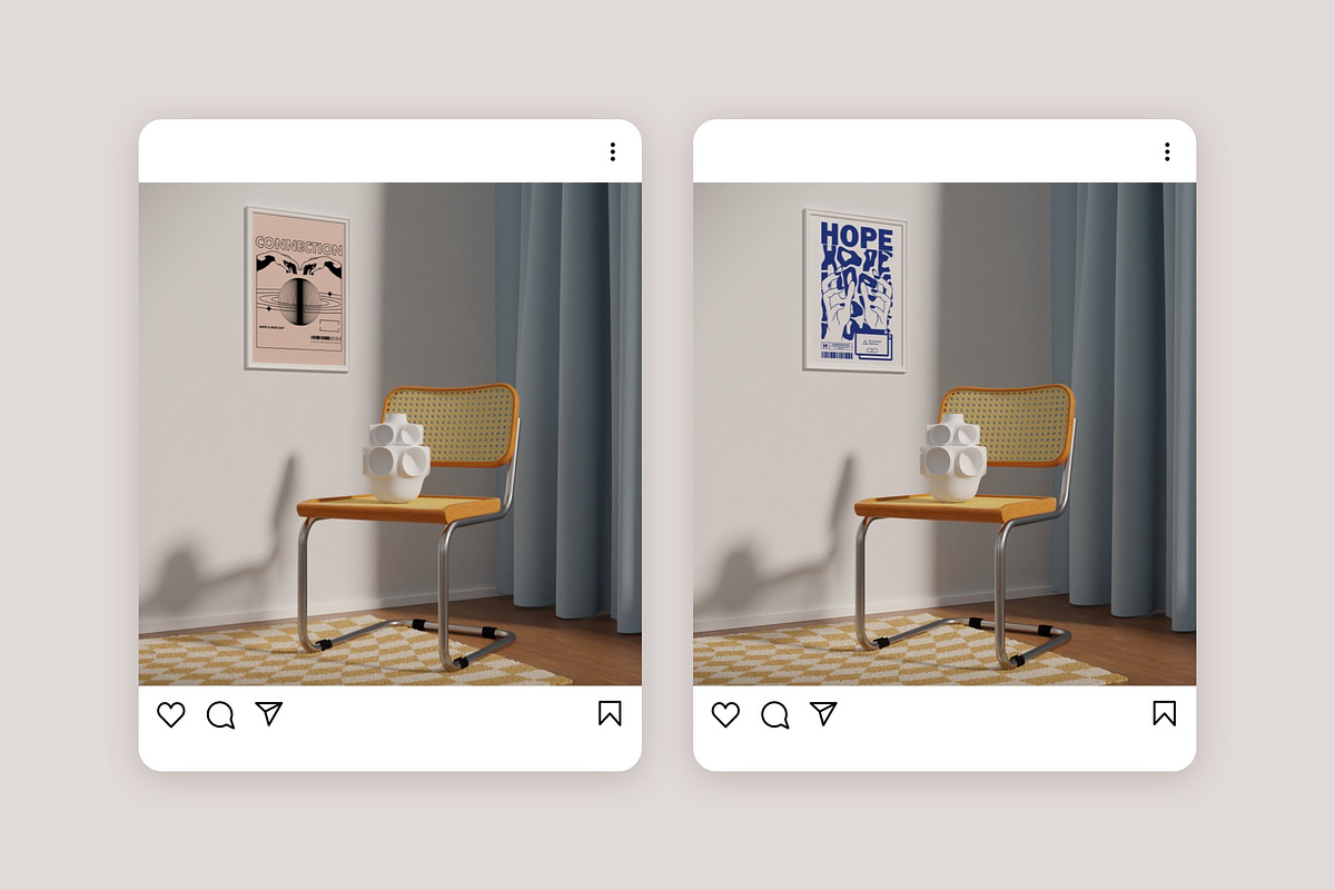 Poster Frame Mockup AMELIA, a Print Template by Bonumo (Photo 6 of 15)