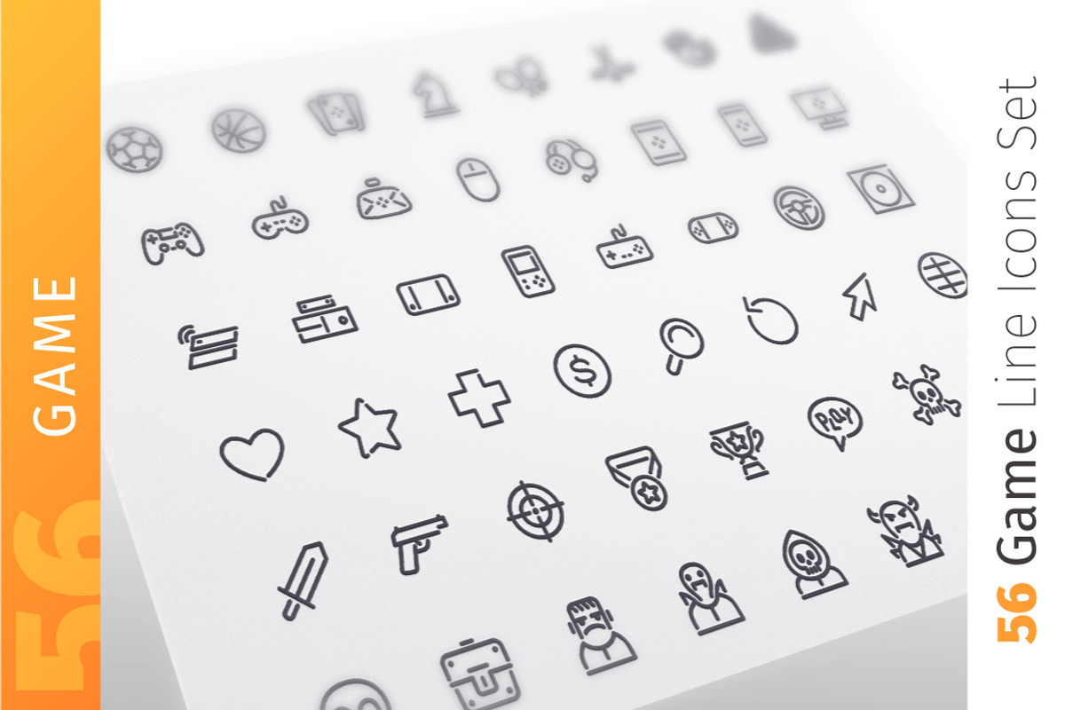 Game Line Icons Set, an Icon by Voysla's Shop (Photo 1 of 4)