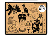 Egypt - Procreate Tattoo Stamp Set, a Brush Add-On by LA Studio Sthlm (Thumbnail 5 of 7)