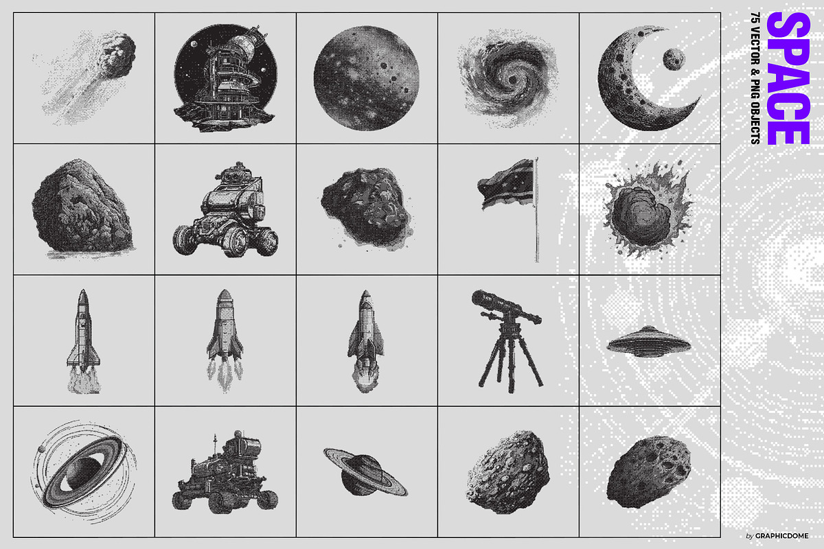 270 Dither Bitmap Vector & PNGs, an Object Graphic by Graphicdome (Photo 21 of 40)