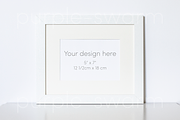 White Frame Mockup, a Print Template by purple_swarm (Thumbnail 1 of 3)