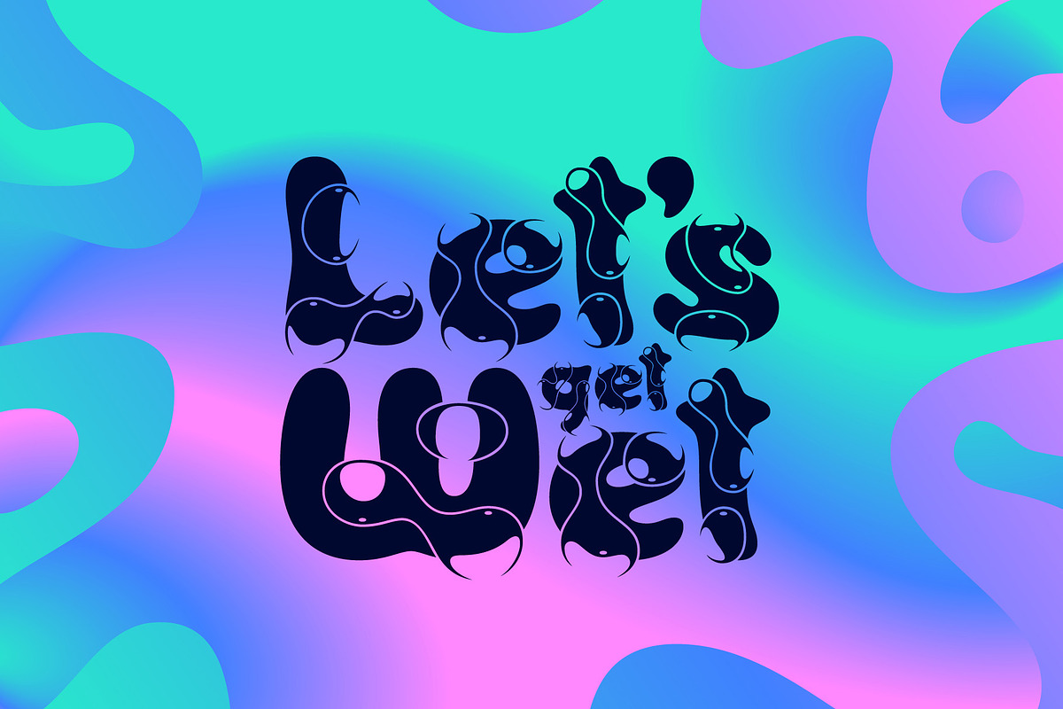 Wetty Penny font, a Symbol Font by Gleb Guralnyk (Photo 2 of 5)
