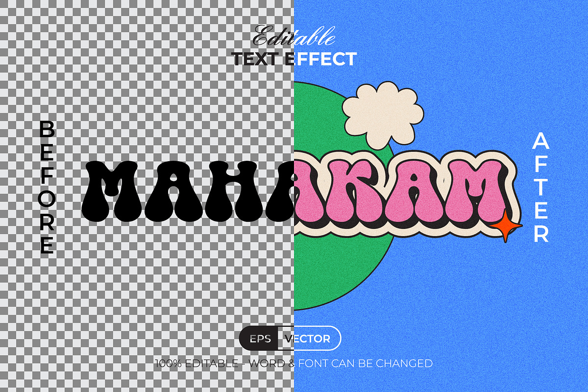 Groovy Text Effect Style, a Layer Style Add-On by Mockmenot (Photo 3 of 3)