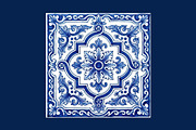 Mediterranean Tiles Azulejo Clipart, an Object Graphic by VectorPanther (Thumbnail 4 of 8)