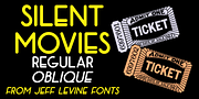 Silent Movies JNL, a Font by Jeff Levine Fonts (Thumbnail 1 of 5)