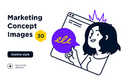 Marketing Concept illustrations, a Work Illustration by StonePic (Thumbnail 1 of 3)