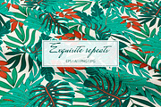 Tropical seamless patterns & leaves, a Pattern Graphic by EltaMaxArt (Thumbnail 4 of 12)