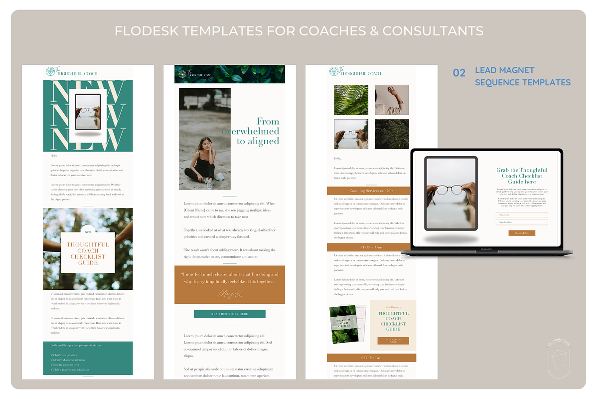 Thoughtful Coach Flodesk Email Kit, an Email Template by the Studio Libran (Photo 6 of 11)