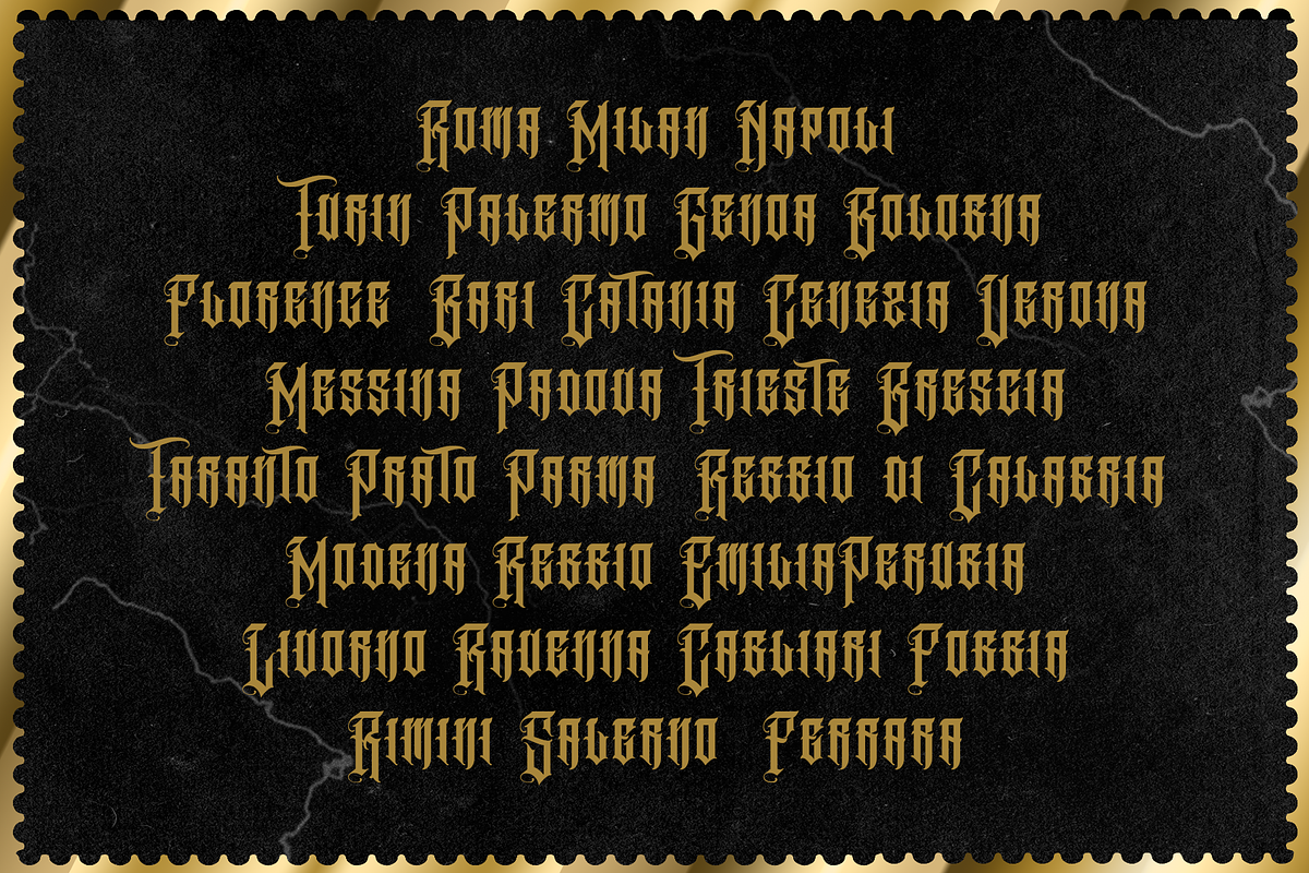 NUMERO, a Blackletter Font by dansdesign (Photo 6 of 7)
