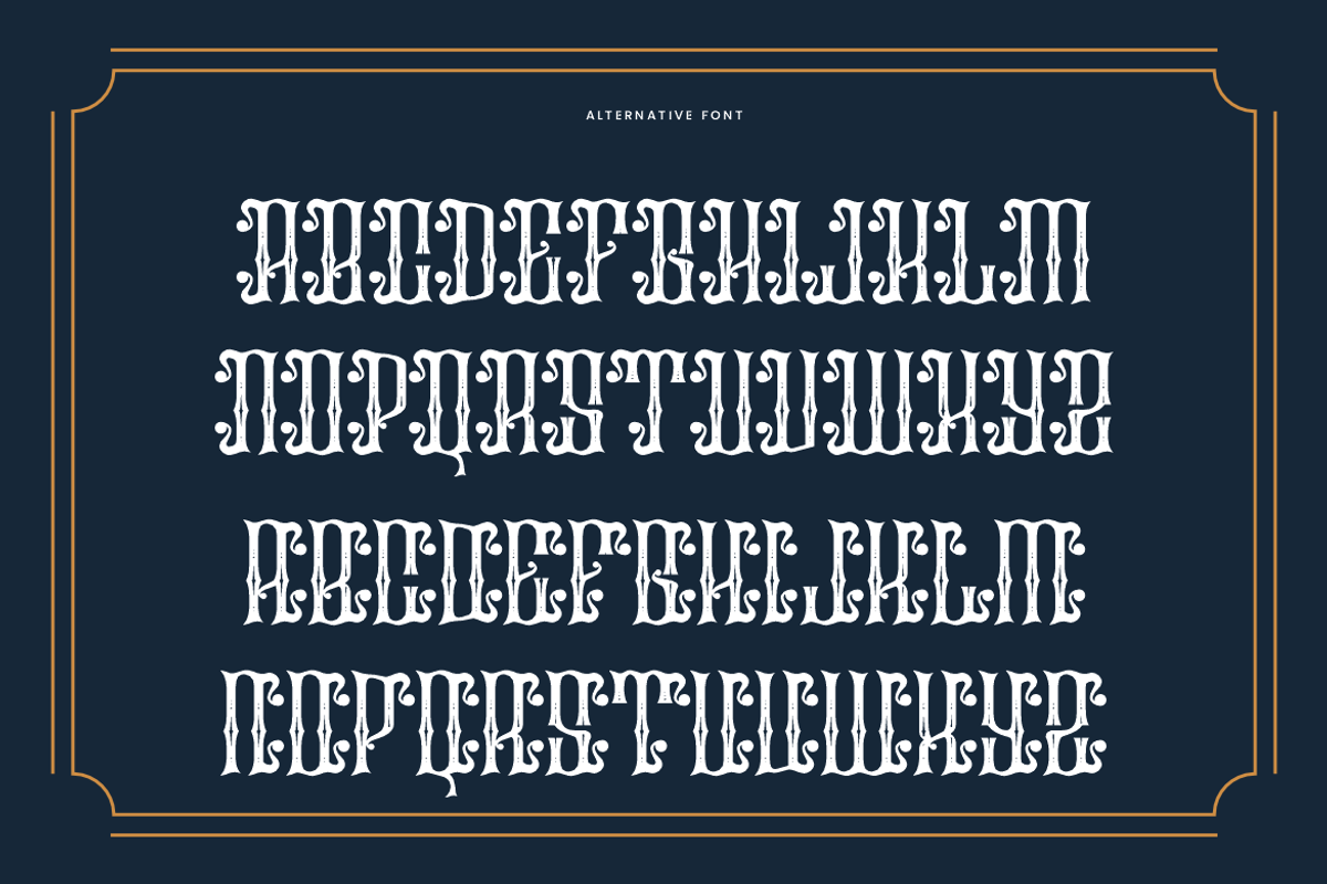 Actions American - Vintage Font, a Blackletter Font by QR Design Studio (Photo 7 of 8)