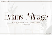 Evians Mirage Serif Font, a Serif Font by Idea Studio (Thumbnail 1 of 14)