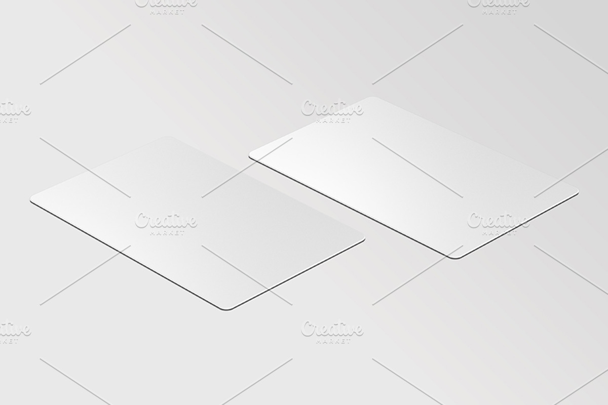 Round Corners Business Card Mockup, an Advertising Mockup by Mockup+ (Photo 7 of 14)