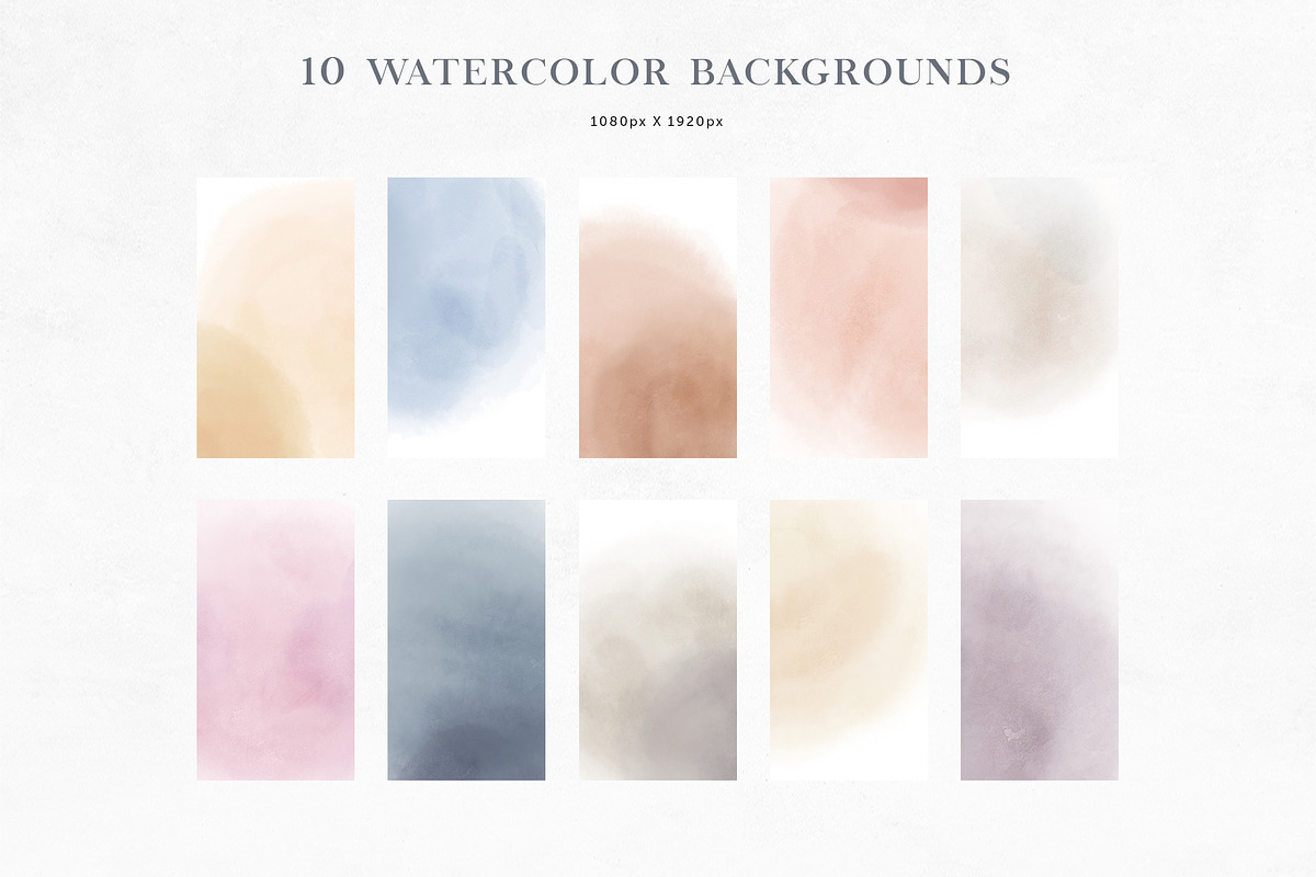 Natural Watercolor Highlight Covers, a Social Media Template by SOVA (Photo 4 of 8)