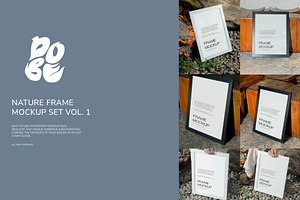 Nature Frame Mockup Set Vol. 1, a Merchandise Mockup by DOBE Studio