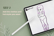 Procreate Character Design, a Brush Add-On by KsTumanova (Thumbnail 5 of 6)