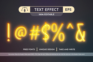 Firefly - Editable Text Effect