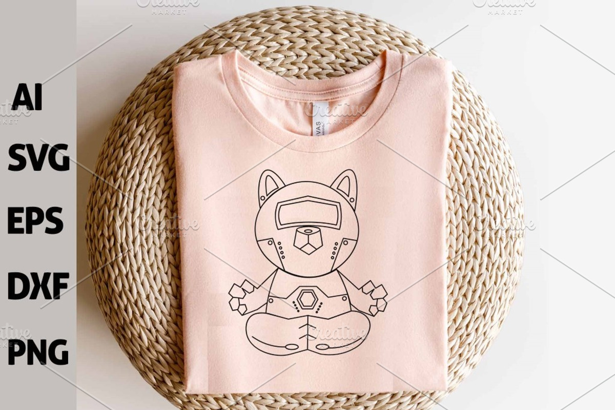 Space Cat, Astronaut Cat Outline, an Animal Illustration by ARTify Illustrations (Photo 3 of 7)