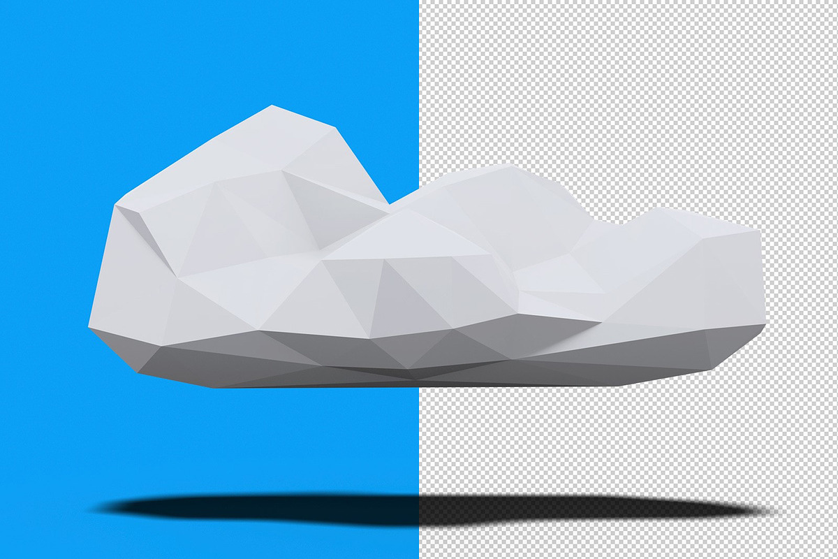 Low Poly Clouds, an Object Graphic by Medialoot (Photo 3 of 5)