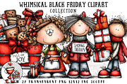 Whimsical Black Friday Clipart, an Illustration by OK Design (Thumbnail 1 of 6)
