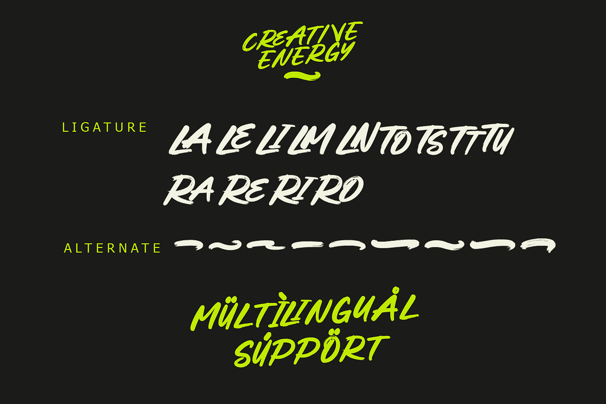 Creative Energy - Modern Brush Font, a Handwritten Font by Letterara (Photo 13 of 14)