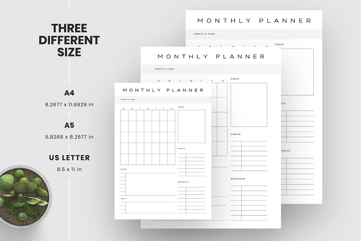 Daily Weekly Monthly To-Do Planner, a Stationery Template by Amit Debnath (Photo 2 of 6)