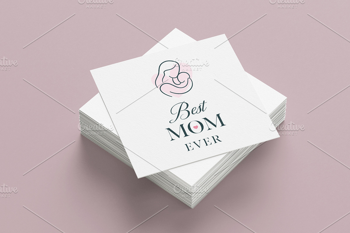 Happy Mothers Day greeting card, an Object Illustration by PushLogo (Photo 1 of 3)