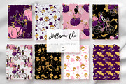Halloween Fashion Witch Patterns, a Pattern Graphic by KaramfilaS (Thumbnail 1 of 22)