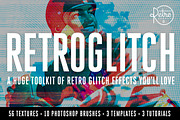 RetroGlitch | Photoshop Bundle, a Layer Style Add-On by RetroSupply Co. (Thumbnail 1 of 11)