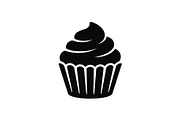 Swirled Cupcake Silhouette Set, an Object Graphic by Designer_Momina (Thumbnail 2 of 3)