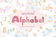 Animal Alphabet & cute baby patterns, a Pattern Graphic by Inna Moreva (Thumbnail 1 of 9)