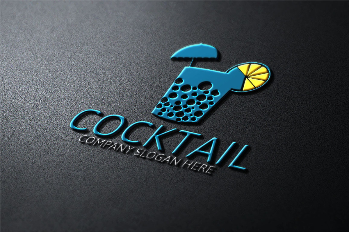 Cocktail Logo, a Branding & Logo Template by Josuf Media