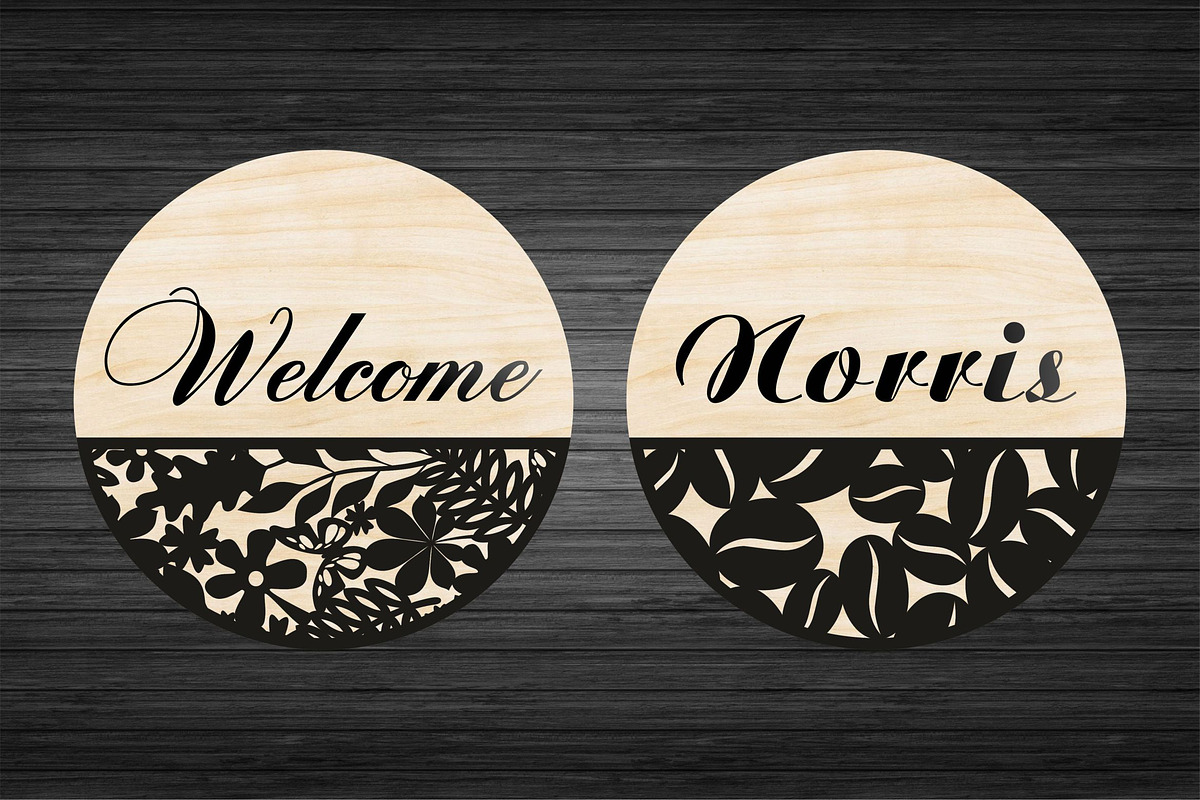 20 svg floral Welcome sign bundles, a Graphic by CncCutModel (Photo 3 of 4)